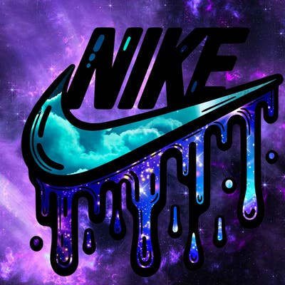 dripping nike logo