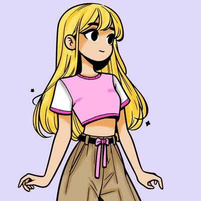 girl in a cute crop top