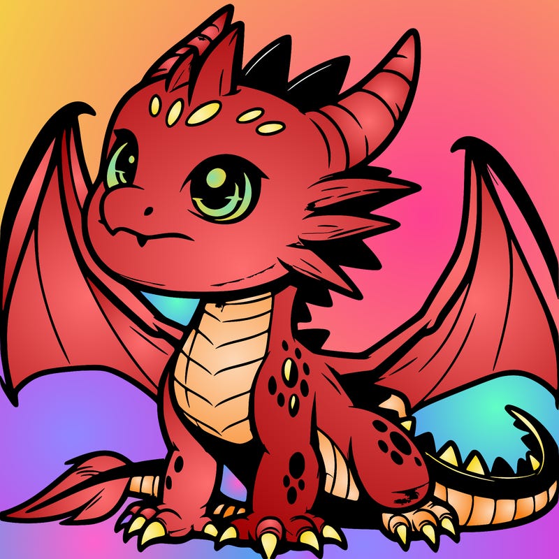 fierce baby night dragon