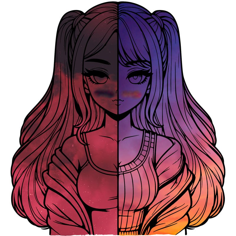 realistic girl split