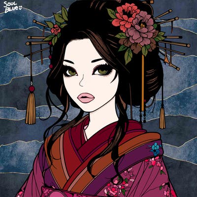 a realistic fantasy geshia