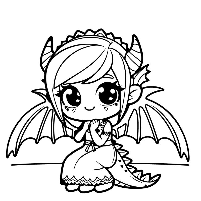 girl with dragon wings