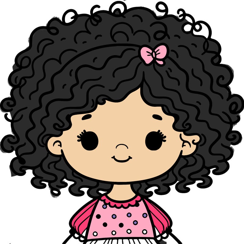baby girl with curly hair