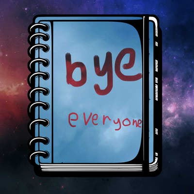 blank, realistic notebook