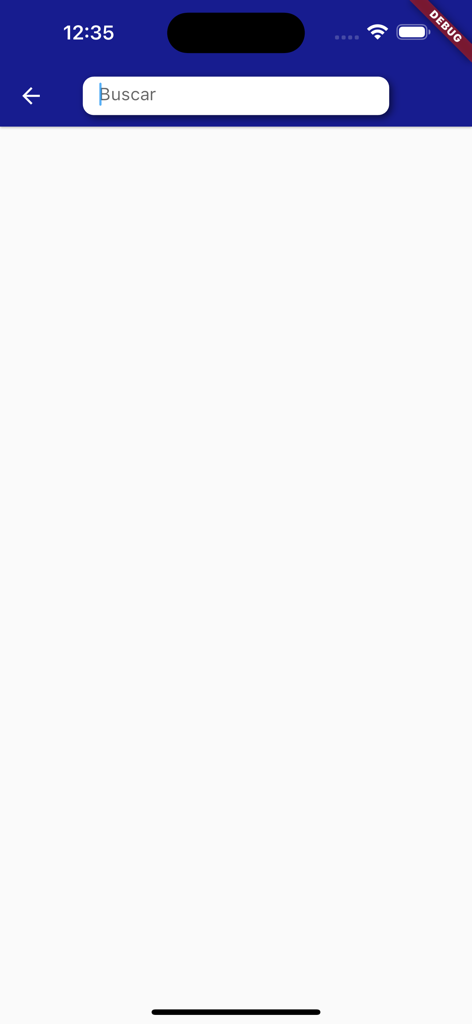 El Florido - Interfaz de la app de compras El Florido mostrando una barra de búsqueda con la etiqueta Buscar