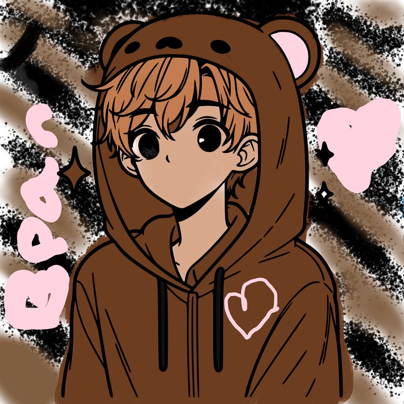 a 17 year old boy in a cute animal hoodie