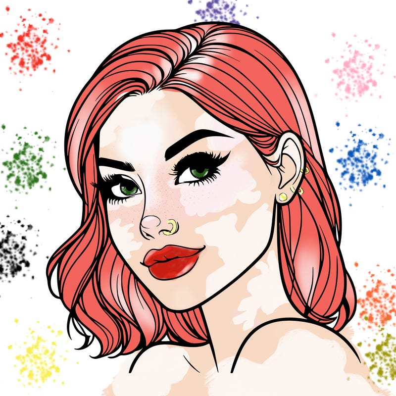 beautiful realistic woman with a face