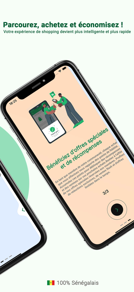 Soumari - Soumari shopping app screen highlighting loyalty rewards and special offers for Senegalese users