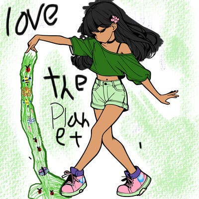 realistic girl danceing