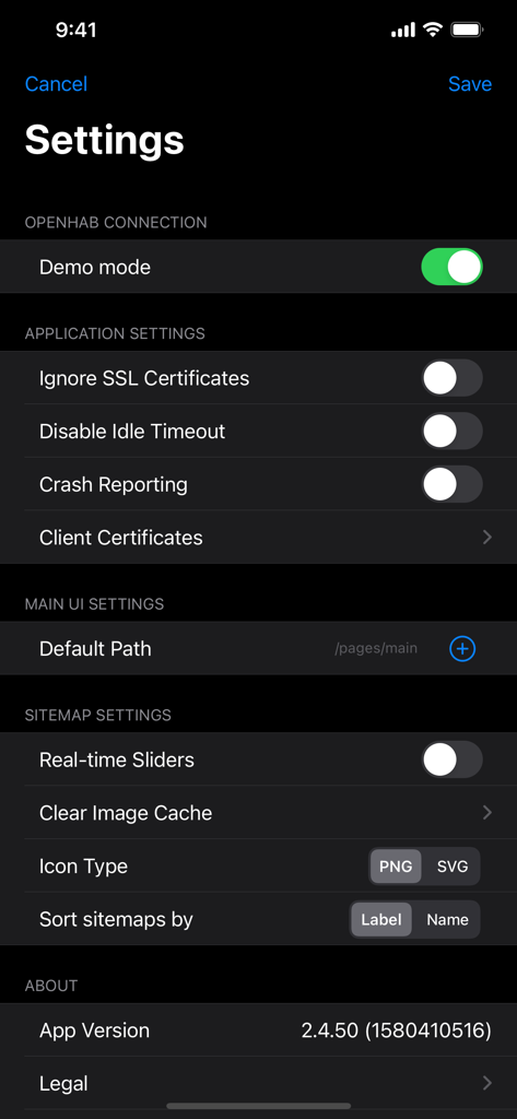 openHAB V1 | Legacy Home Automation Control for Older iOS