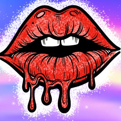 lips that look realistic and drip