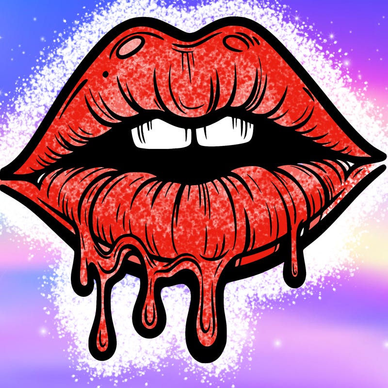 lips that look realistic and drip