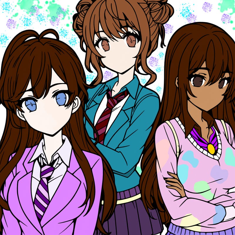 anime girls teenagers