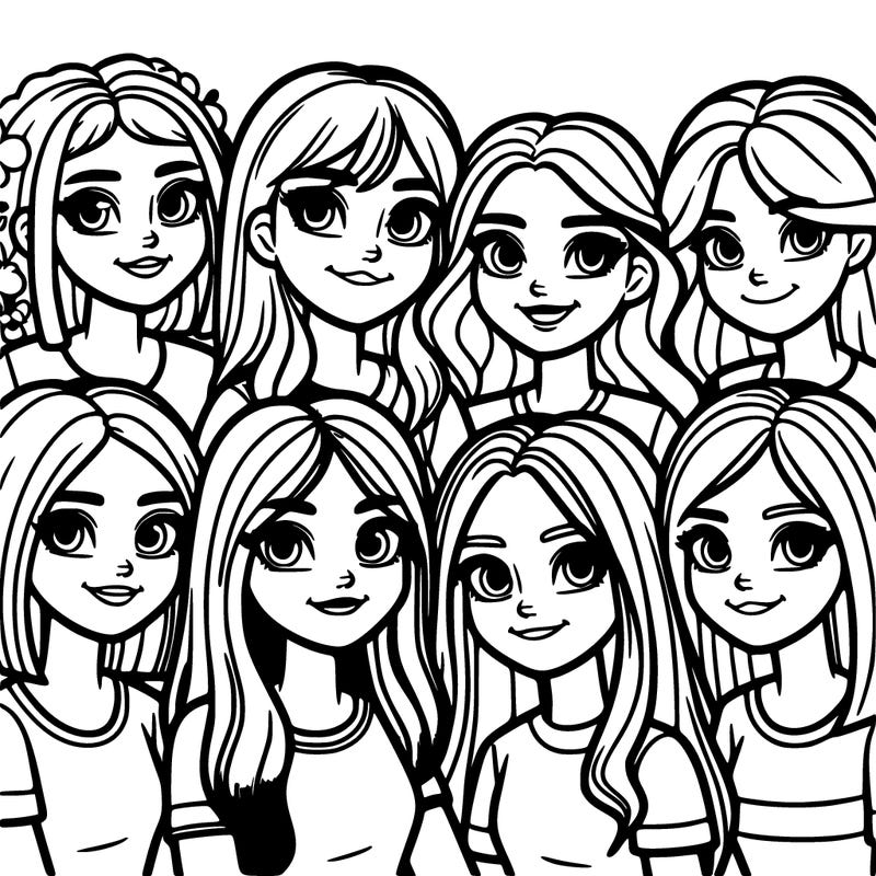 a group of teenage girls