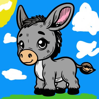 baby donkey