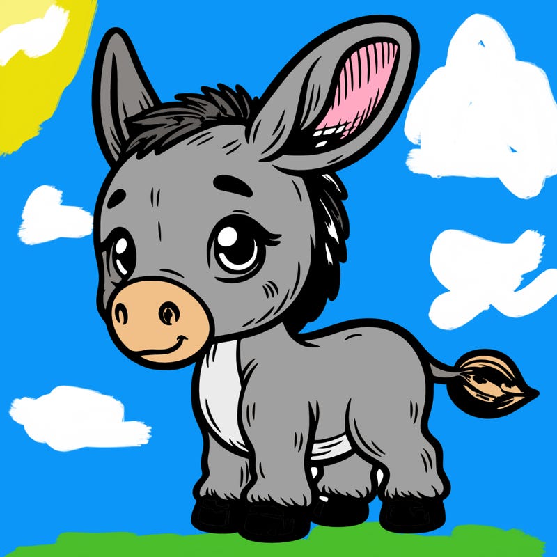 baby donkey