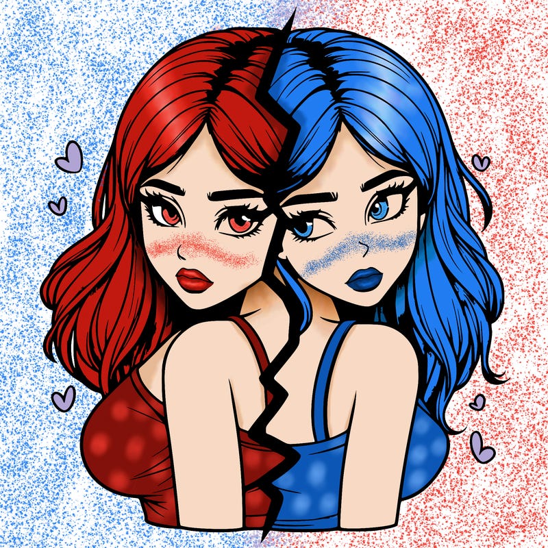 realistic girl split