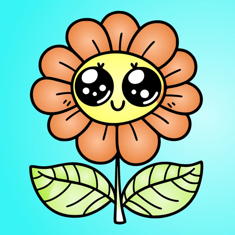 flower with eyes
