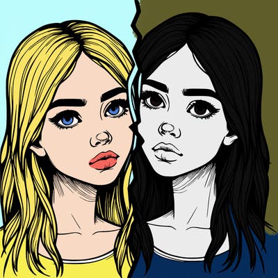 realistic girl split