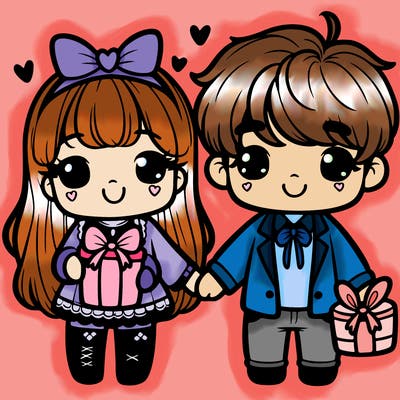 cute couple valentines