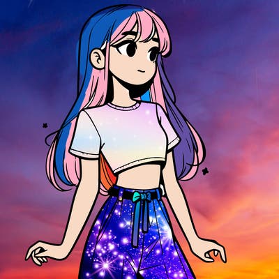 girl in a cute crop top