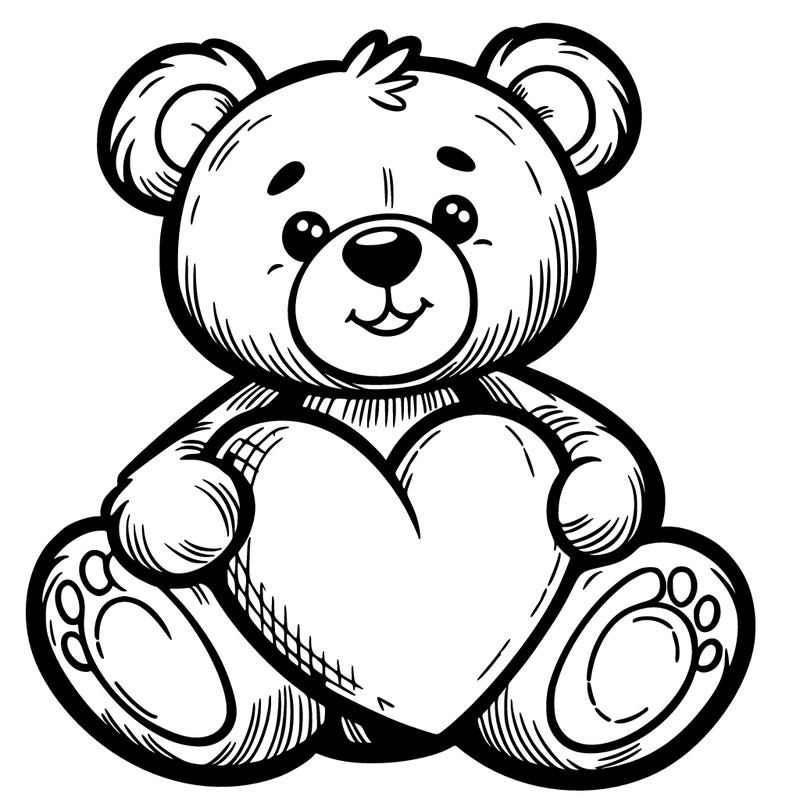 teddy bear a heart