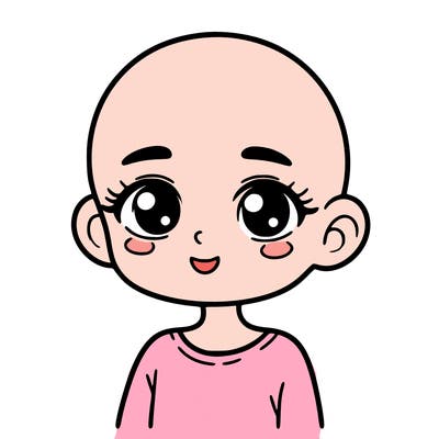 girl with no hair