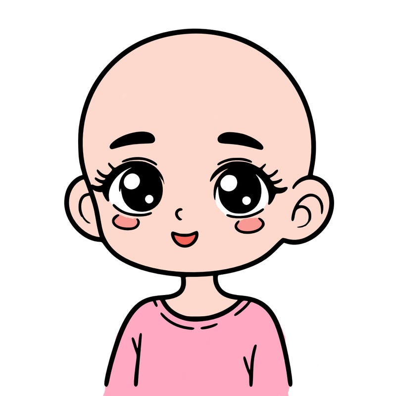 girl with no hair