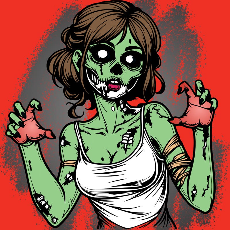 realistic zombie girl