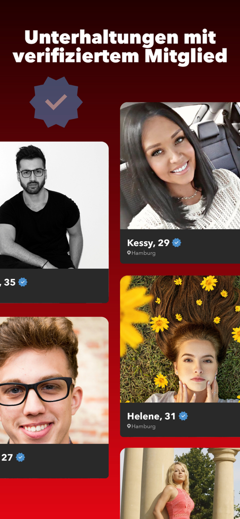 SLLIK - SLLIK app screen showing various verified user profiles for authentic social connections