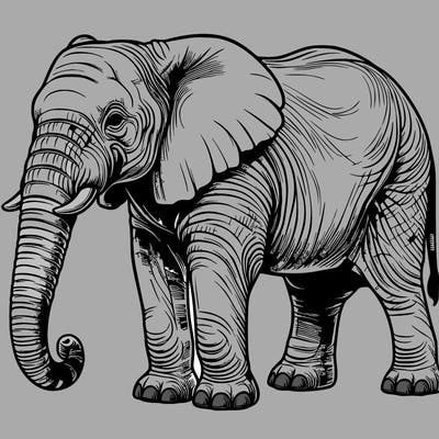 realistic elephant