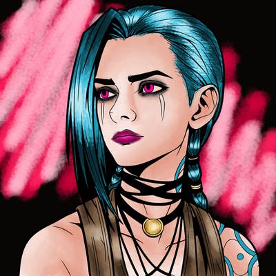 jinx from arcane realistic