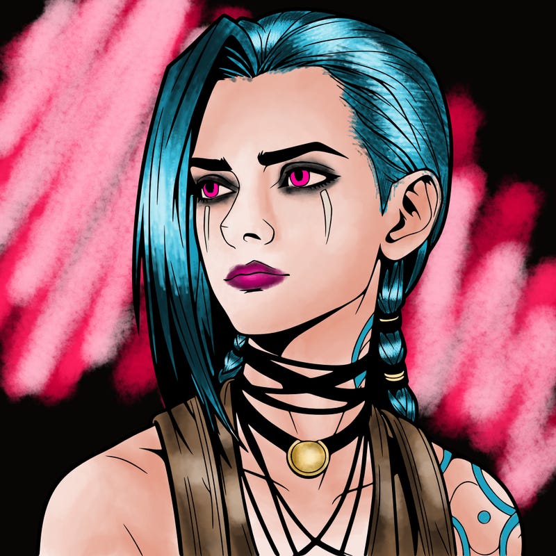 jinx from arcane realistic