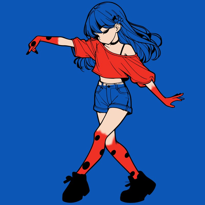 realistic girl danceing