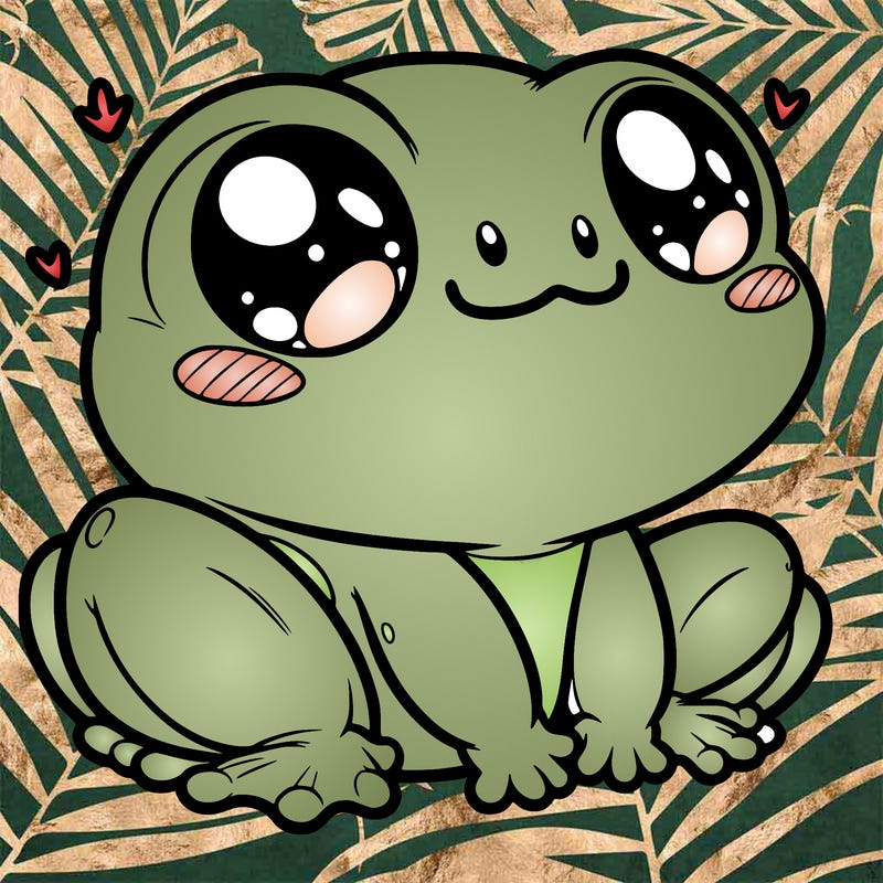 cute frog person realistic