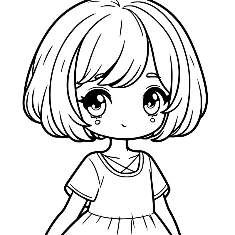 cute girl with short hair