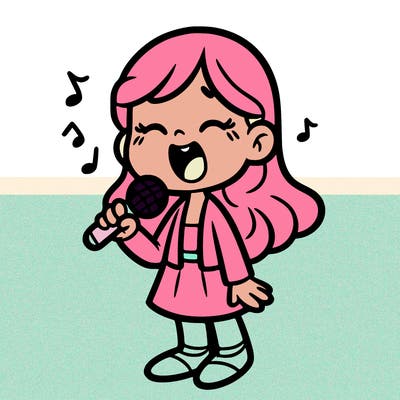 girl singing