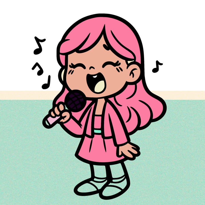 girl singing