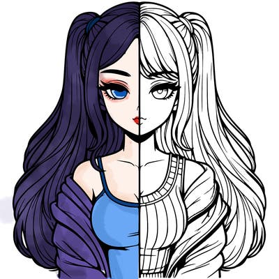 realistic girl split