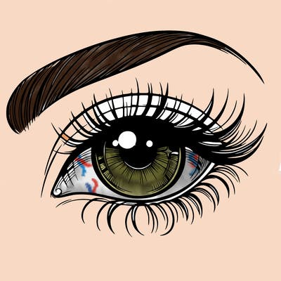 a beautiful eye