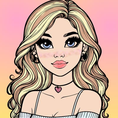 realistic pretty girl