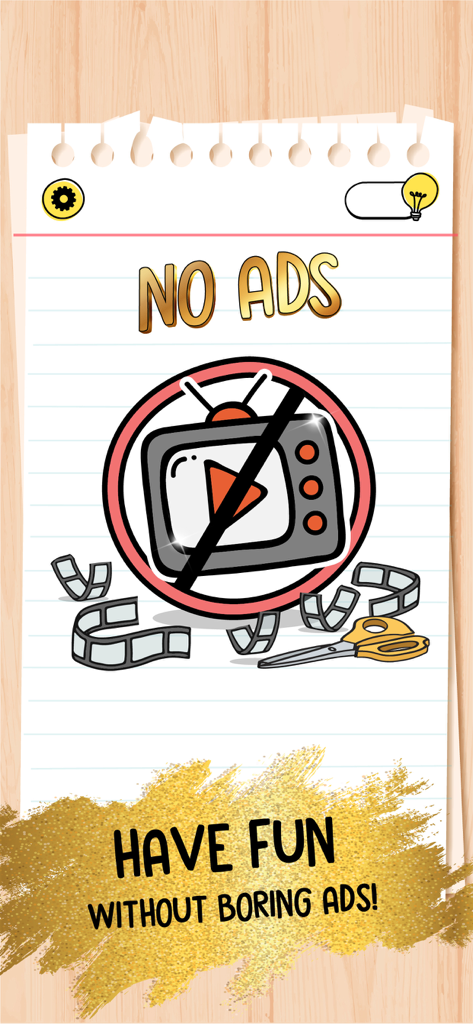 Écran de jeu Brain Test Premium sans publicité