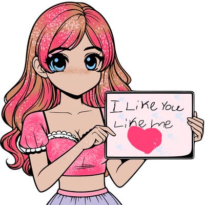 realistic pretty girl holding blank sign