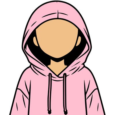 faceless girl in hoodie