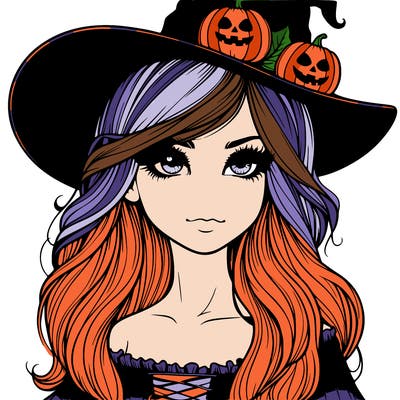 halloween realistic girl