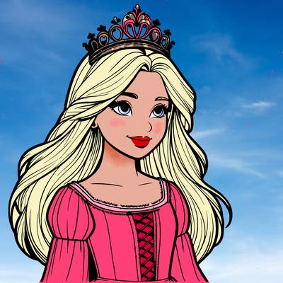 a realistic medieval princess with a tiara