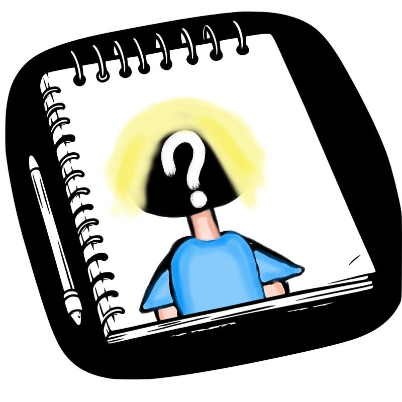 a blank sketch pad