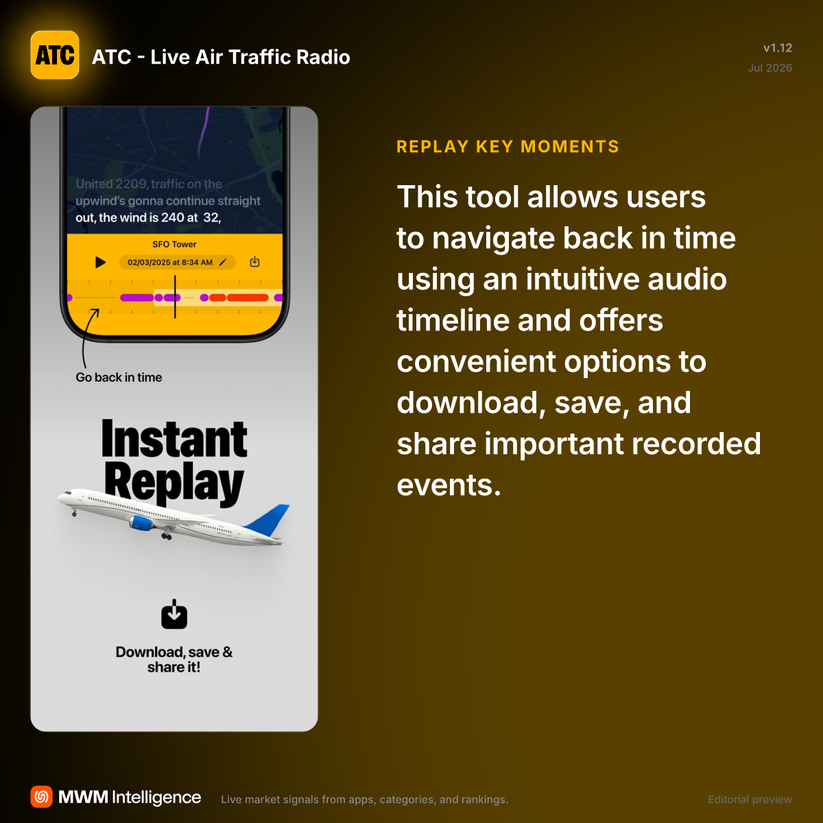 ATC - Live Air Traffic Radio - Travel App | MWM