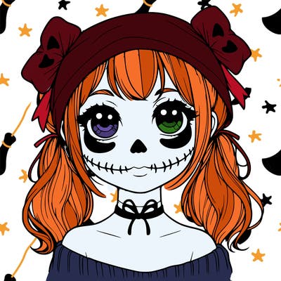 realistic girl halloween