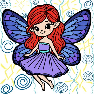 fairy with wings